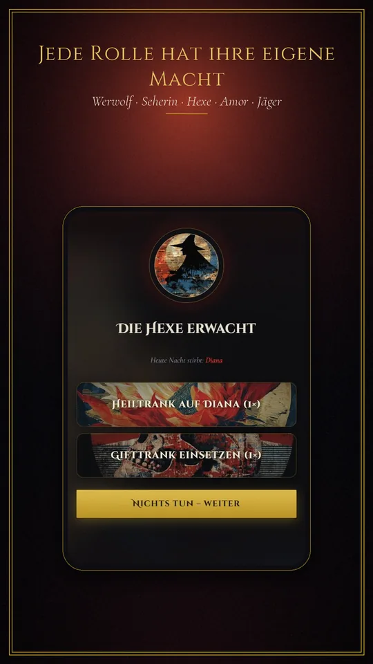 Werwolf-App: Spielzug
