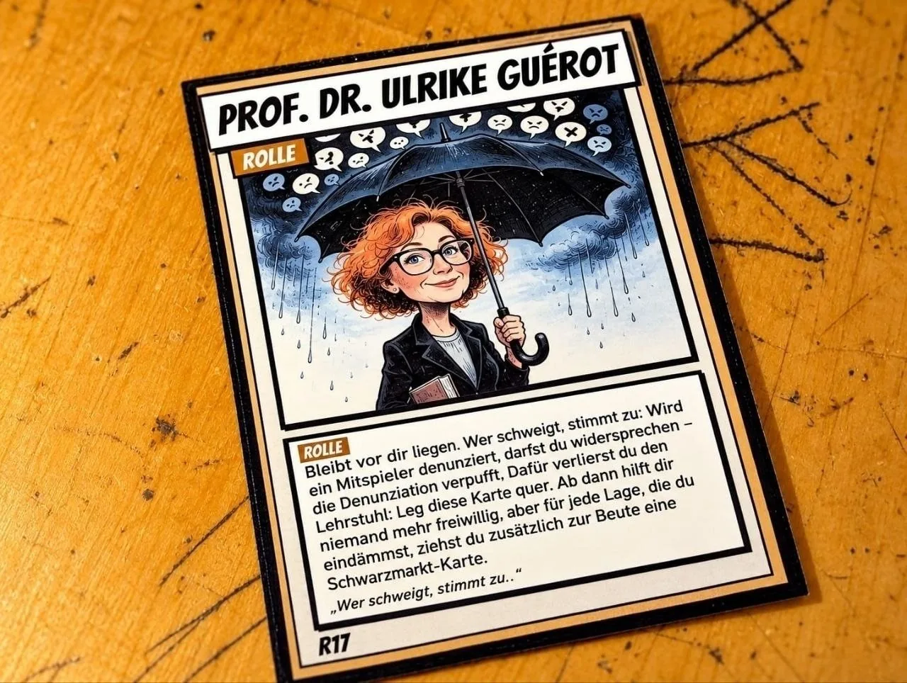 Die exklusive Rollenkarte: "Prof. Dr. Ulrike Guérot" (Sonderedition)